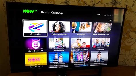 now tv box on laptop.